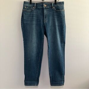 Talbots Flawless Girlfriend Jeans Mid rise Medium wash Size 12